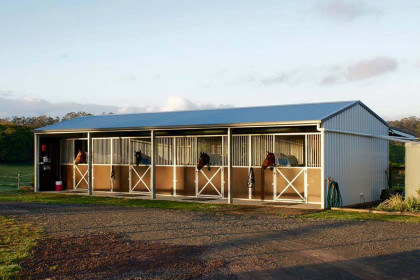 stable with horses