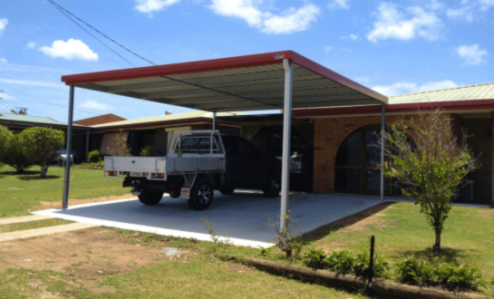 Skillion or flat carport The Shed Company