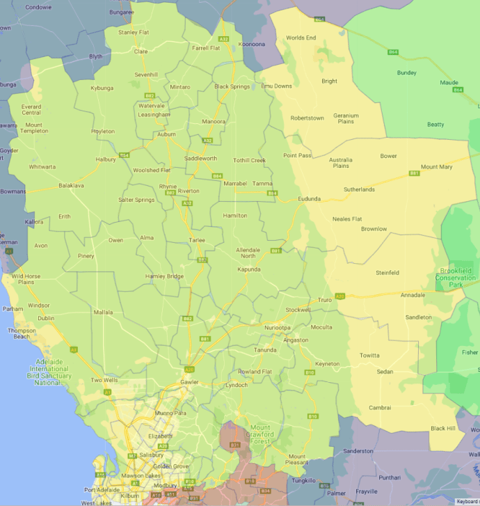 TSC Adelaide North Map