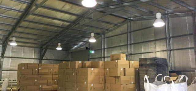 Large commercial warehouse building