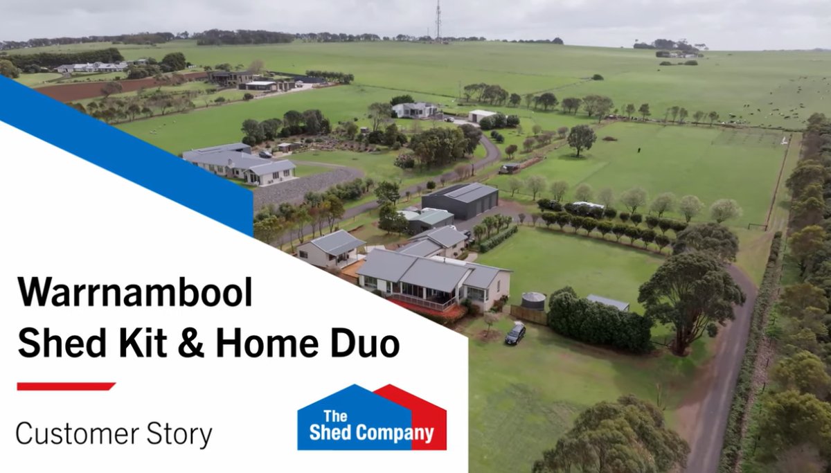 The Shed Company Warrnambool Shed Kit Home Duo Customer Story Banner