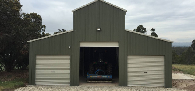 Barn shed with extra tall tower