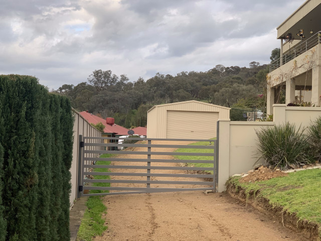 Front with fence
