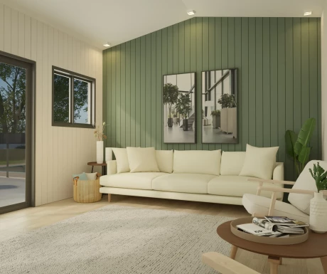 Shed Interior Backyard Retreat Gable min