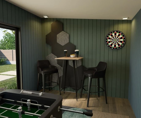 Shed Interior Gym Skillion Interior min