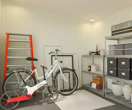 Shed Interior Storage Solution Skillion Interior min
