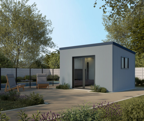 Shed Exterior Kids hideaway Skillion Coro Profile