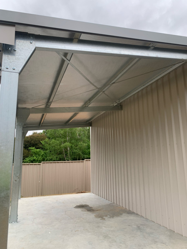 Under open bay