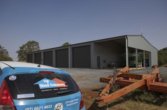 rural shed and the shed company vehicle