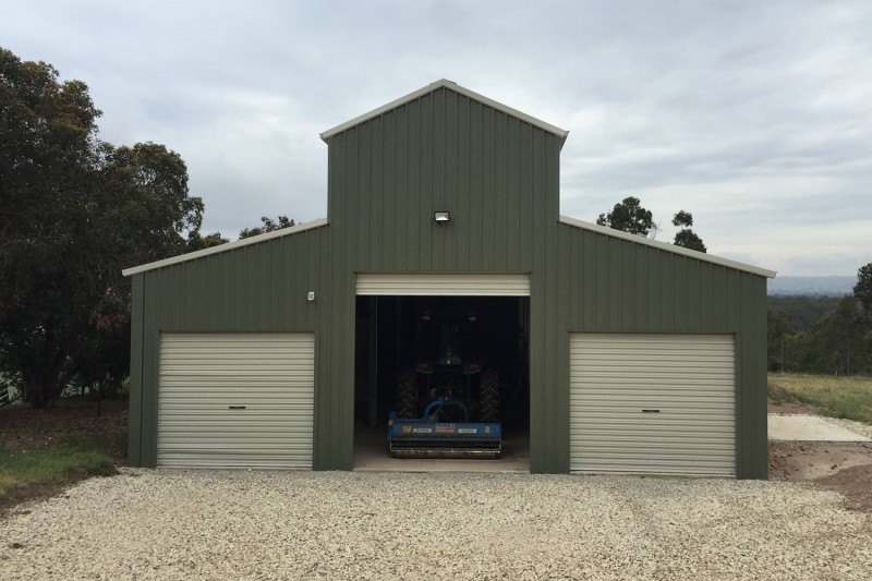 Barn shed with extra tall tower