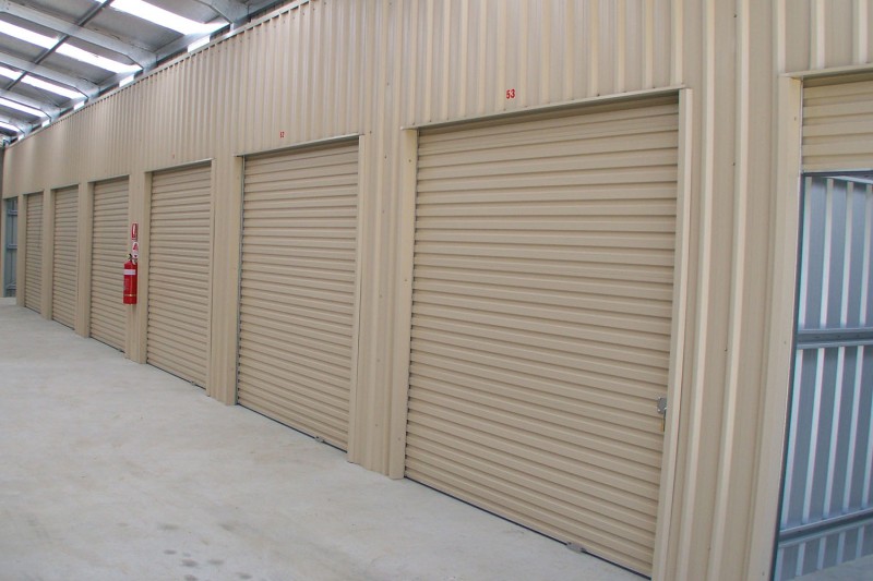 Barn style Commercial Storage Sheds side by side bays