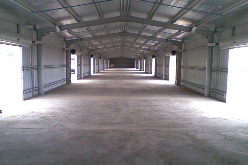 Commercial warehouse shed with plenty of access