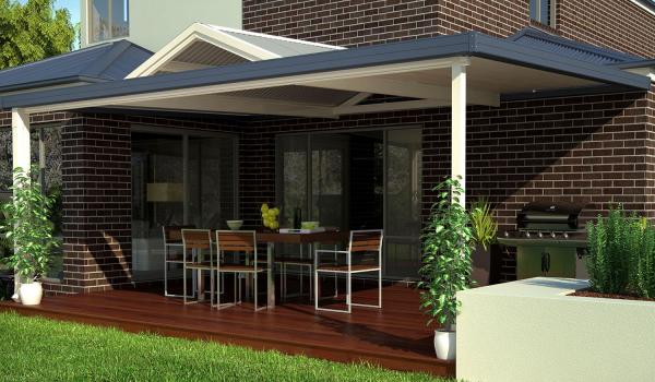 CroppedImage600350 Custom patio with pitched section in flat roof